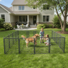 Dog Playpen Outdoor Extra Wide 16 Piece Panels Heavy Duty Dog Fence 40" Height Anti-Rust with Doors Portable for RV Camping Yard, Total 37FT, 111Sq.ft