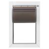 Pet Door, Large, with Double Magnetic Flaps and Metal Frame, Strong and Weatherproof Dog Door for Interior and Exterior Doors, Easy to Install