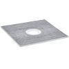 Shower Curb Kit, 36"x36" Shower Pan Kit with 6.3" Central Drain, Lightweight EPS Shower Installation Kits with 2 Waterproof Cloths