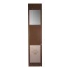 Dog Door for Sliding Glass Door, 75 7/8 to 80 11/16 in Adjustable Height, Aluminum Alloy Frame with Rotating Hinges, Lock Design