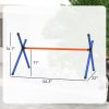 4 Pieces Dog Agility Equipment, Dog Agility Course Backyard Set with Adjustable Height Jump Bars and Carry Bag