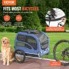 Dog Bike Trailer, Supports up to 100 lbs, Pet Cart Bicycle Carrier, Easy Folding Frame with Quick Release Wheels, Universal Bicycle Coupler